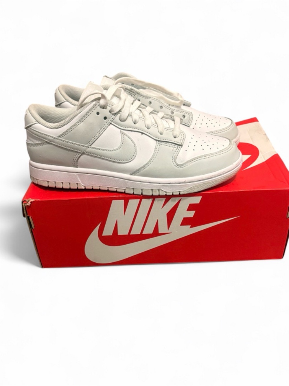 Nike Dunk Low Panda sneakers in white & gray